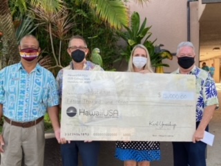 HawaiiUSA FCU Foundation made a donation $15,000 grant